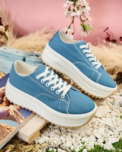 Royalfashion Sports Baskets à semelles compensées pour femmes