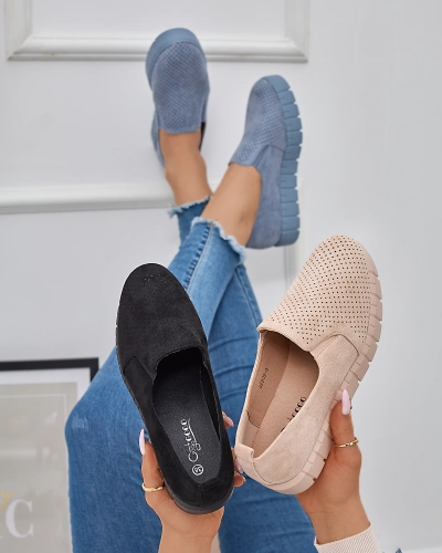Baskets à enfiler ajourées en poudre pour femme Cegeti - Footwear
