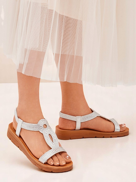 Sandales Royalfashion pour femmes avec brides décoratives Ava Shine