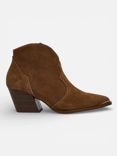 Bottines de cowboy pour femmes en cuir naturel Nilof