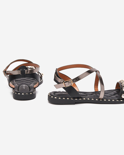 OUTLET Sandales noires pour femmes à jets Hanim - Footwear