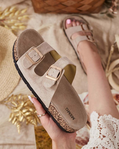 Royalfashion Tongs femme à boucles Foumy