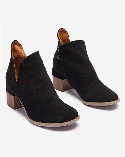 Bottes isolées noires pour femmes sur un poteau Karela marron - Chaussures
