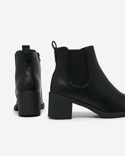 Royalfashion Bottes noires pour femme sur tige Nanhelyna