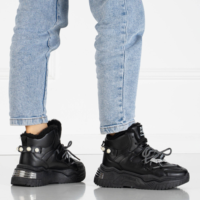 Baskets noires avec isolation Pommie - Chaussures