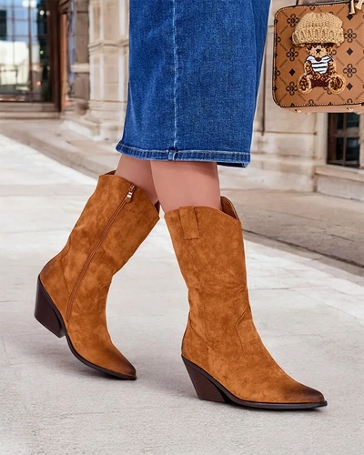 Bottes de cow-boy à talons Royalfashion pour femmes Lehhi