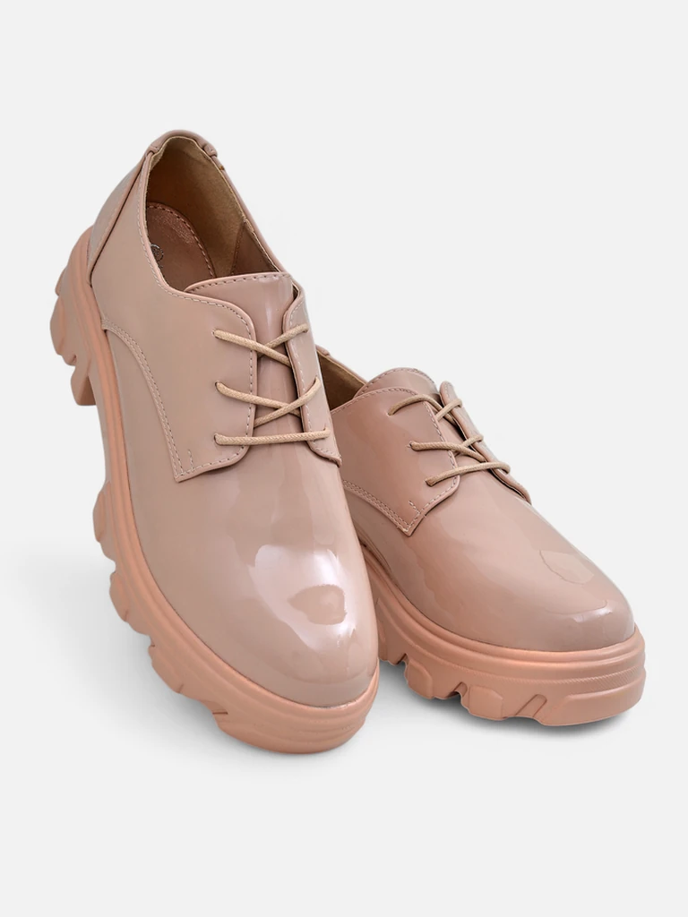 Mocassins pour Femmes Aurora Beige en Cuir Confortables pour le Quotidien