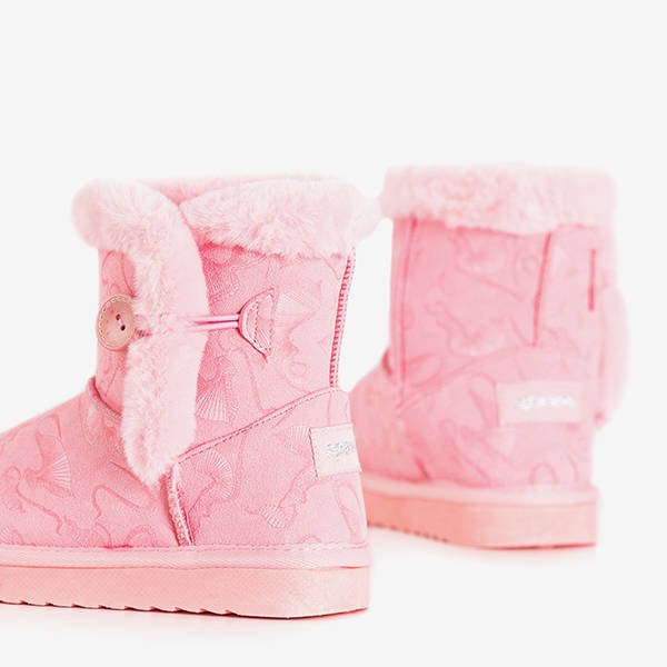 Bottes de neige pour enfants roses avec fourrure Xialo - Footwear