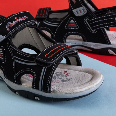 Sandales garçon noires Monekin velcro - Footwear