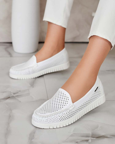 Royalfashion Mocassins en cuir pour femme Nafis