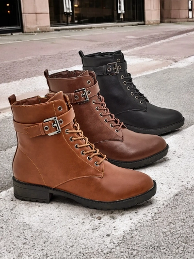 Bottines à lacets pour femmes Royalfashion Salale