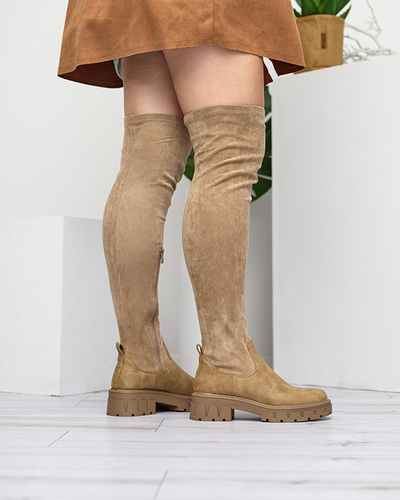 Cuissardes kaki pour femmes Liki - Footwear