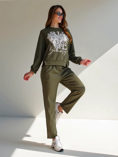 Ensemble en viscose Royalfashion pour femmes avec imprimé