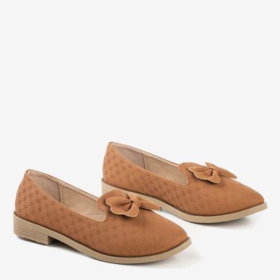 Mocassins marron avec nœud Flavisa - Chaussures 1