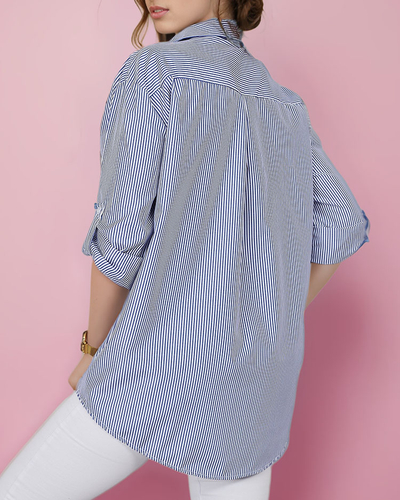 Royalfashion Chemise rayée pour femme