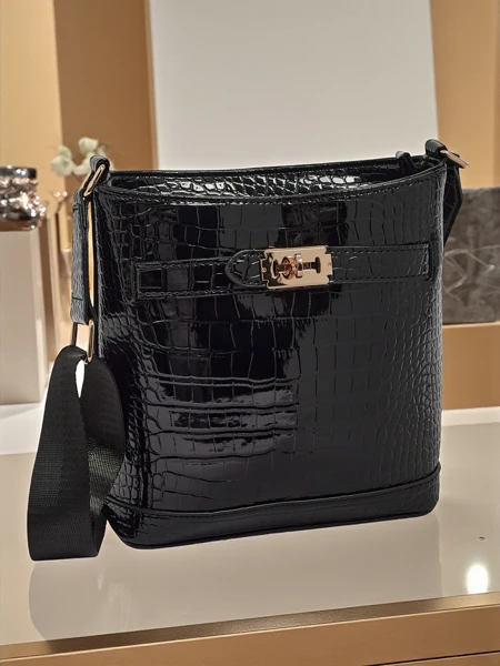 Petit sac à main verni pour femme en cuir écologique Arlisse