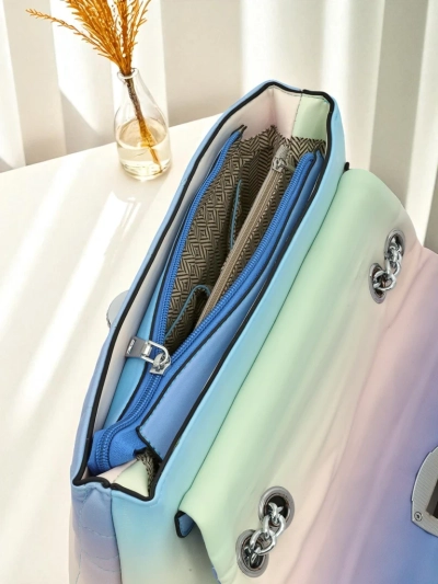 Royalfashion Petit sac à main pour femme en cuir écologique ombré Sophie Rose