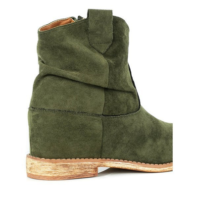 Bottes de cowboy vertes sur un coin couvert Astrit - Footwear