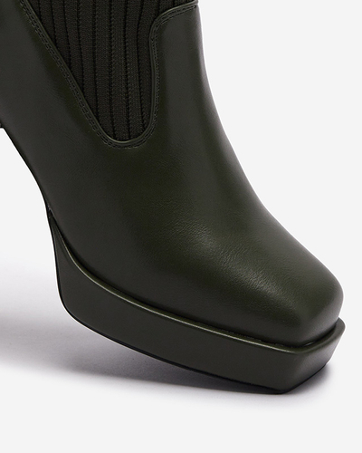 Bottes montantes vert foncé pour femmes Sarioga - Footwear