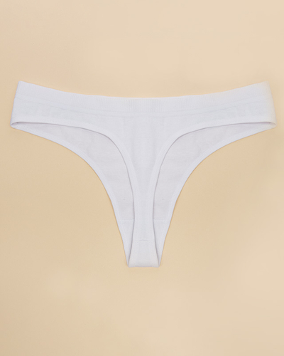 String femme unicolore blanc Sous-vêtement