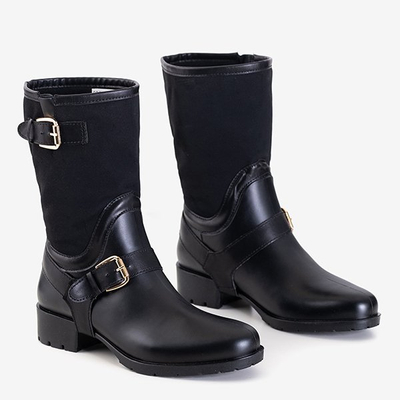 Bottes noires pour femmes a'la galoshes Graca - Footwear