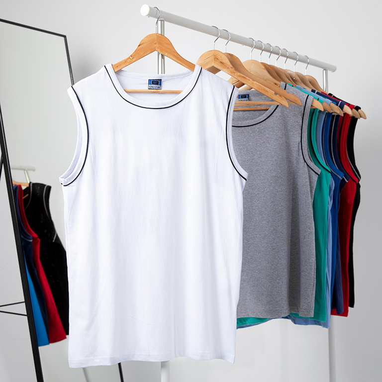 Chemise sans manches blanche pour homme - Vêtements