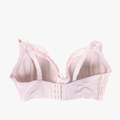 Soutien-gorge en dentelle rose et gris pour femmes - Sous-vêtements