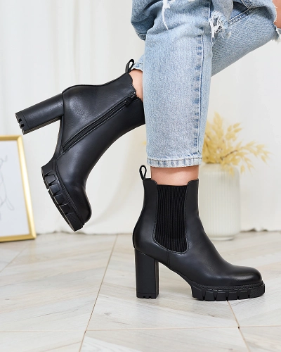 Royalfashion Bottes à talons hauts pour femmes Seihay