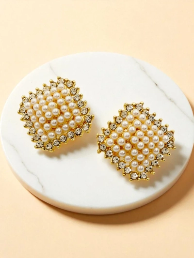 Boucles d'oreilles à clip pour femme Royalfashion avec zircone cubique