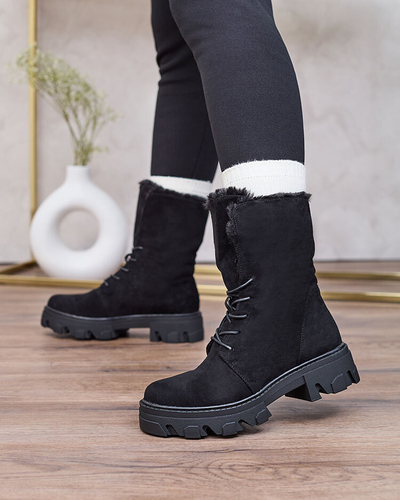 Royalfashion Bottes à lacets pour femmes Cavenma