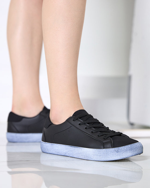 OUTLET Baskets de sport noires pour femmes Asufi- Footwear