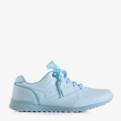 OUTLET Chaussures de sport pour femmes bleues à nouer avec un ruban Minorina - Footwear