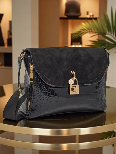 Petit sac à main pour femme en cuir écologique avec gaufrage Narelle