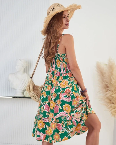 Royalfashion Robe florale en coton pour femme