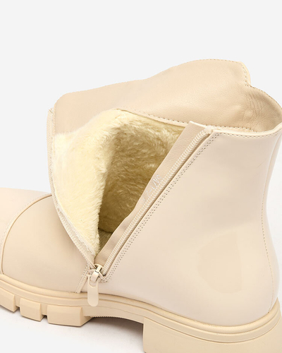 Royalfashion Beige mat bottes pour femmes Hedaheh