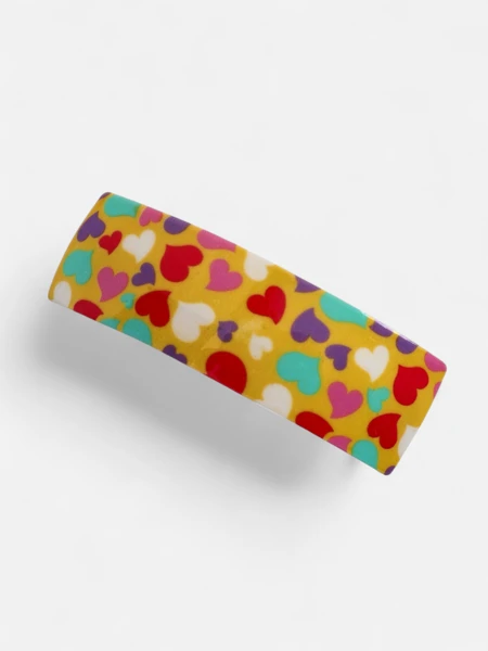 Barrette colorée pour enfants avec des cœurs