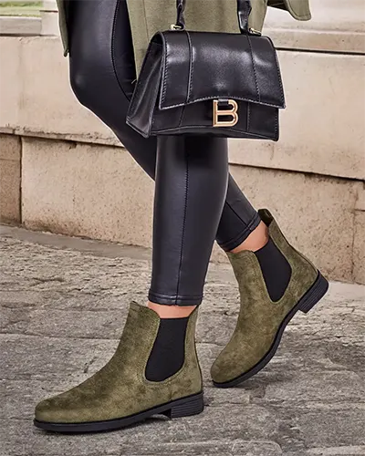 Royalfashion Bottes Ataras eco-suede pour femme a'la sztyblettes