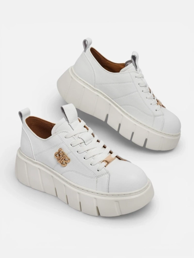 Sneakers de sport pour femmes en cuir naturel Sacerr