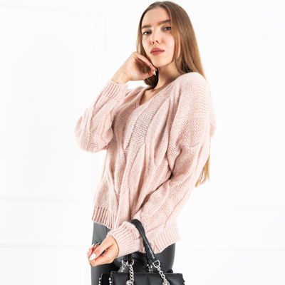 Pull rose clair pour femme - Vêtements
