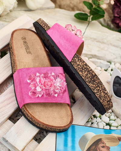 Royalfashion Tongs Villo à strass pour femme