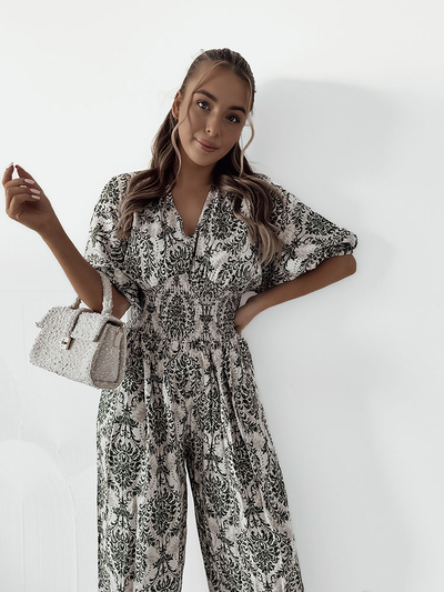 Royalfashion Combinaison à motifs pour femme