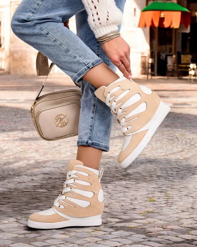 Royalfashion Bottes sportives pour femme à talon Pamstinsa