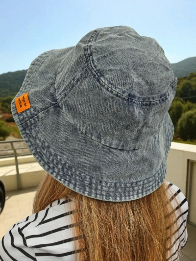 Chapeau pour femmes Athena Denim Look bob en polyester, confortable