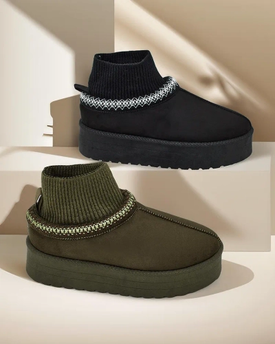 Royalfashion Bottes de neige courtes pour femmes Narorzi