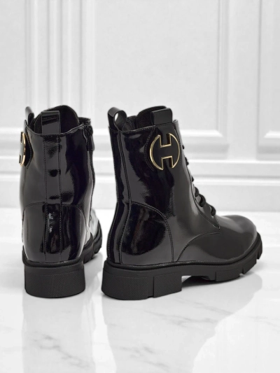 Bottines vernies à lacets pour femmes Kalen