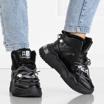 Baskets noires avec isolation Pommie - Chaussures