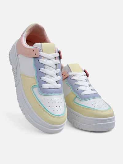 Baskets pour femmes Elektra Pastello - multicolores cuir écologique printemps