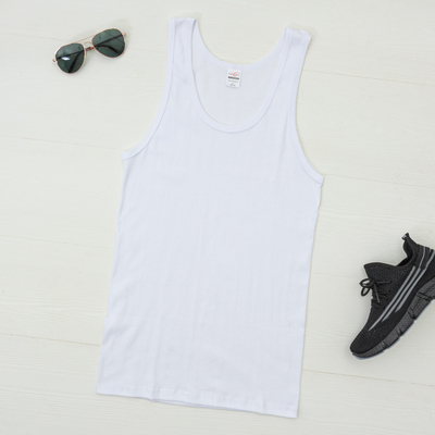 Chemise sans manches homme blanche - Vêtements