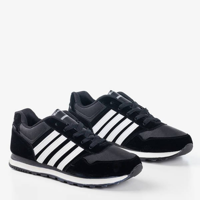 Chaussures de sport pour hommes Gobak noires et blanches - Chaussures