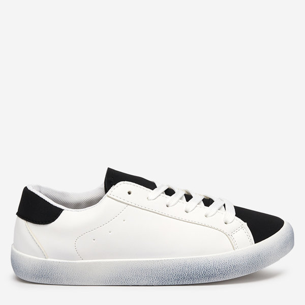 OUTLET Baskets de sport blanches et noires pour femmes Asufi - Footwear